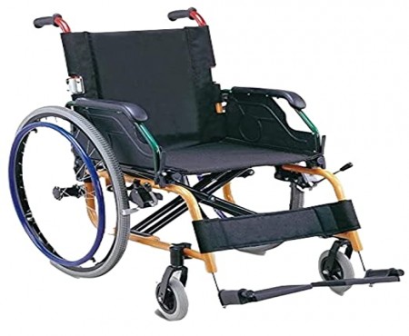 REN-W34C Renewa Folding Wheelchair With Mag Wheel Chrome