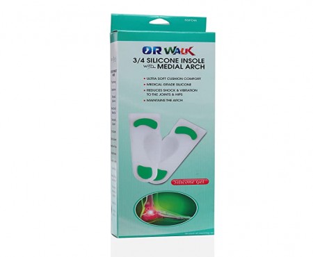 REN-E17 Orwalk Silicone Insole 3/4 With Medial Arch 