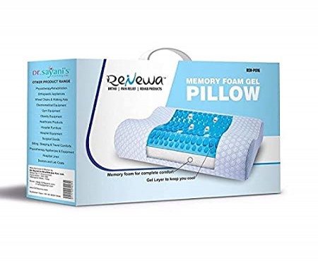 REN-P01G Cervical Memory Foam Gel Pillow