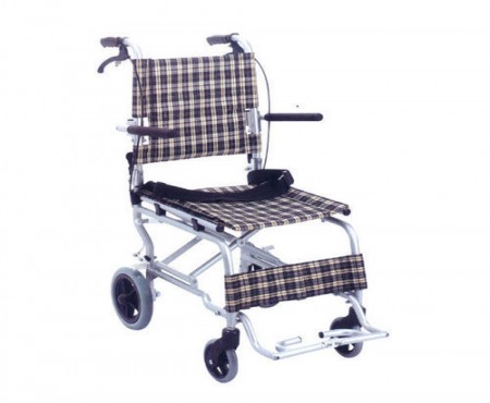 Wheel Chair Folding With Fixed Arm Rest And Foot Rest Attendant Chair - FS804