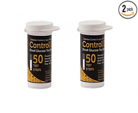 CONTROL D GLUCOMETER STRIPS 100`S