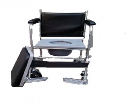 Commode Chair Detachable Arm & Foot & Back Rest With Wheel FS692