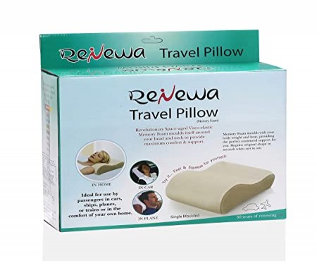 REN-P20 Renewa Travel Pillow Memory Foam