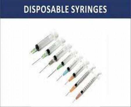  DISPOSABLE SYRINGE WITH NEEDLE