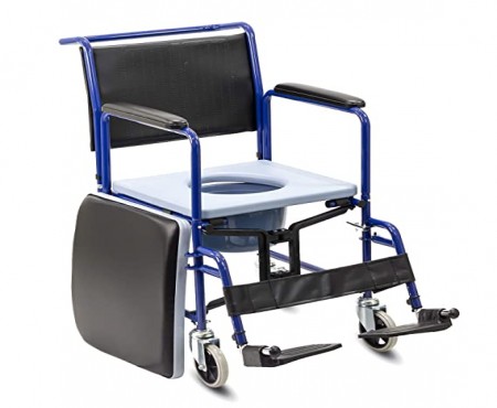 COMMODE WHEEL CHAIR(Powder coted)